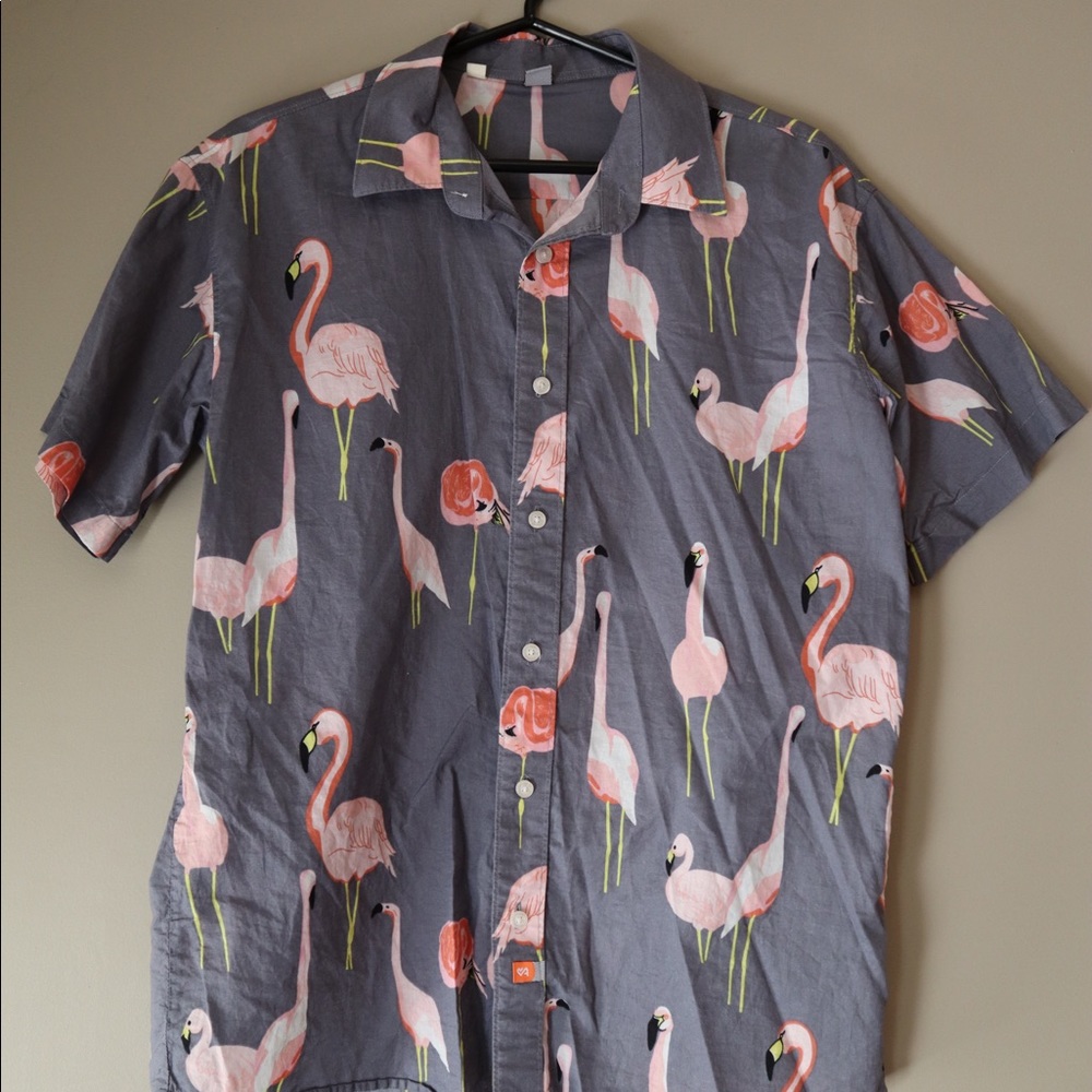 Flamingo Button Shirt